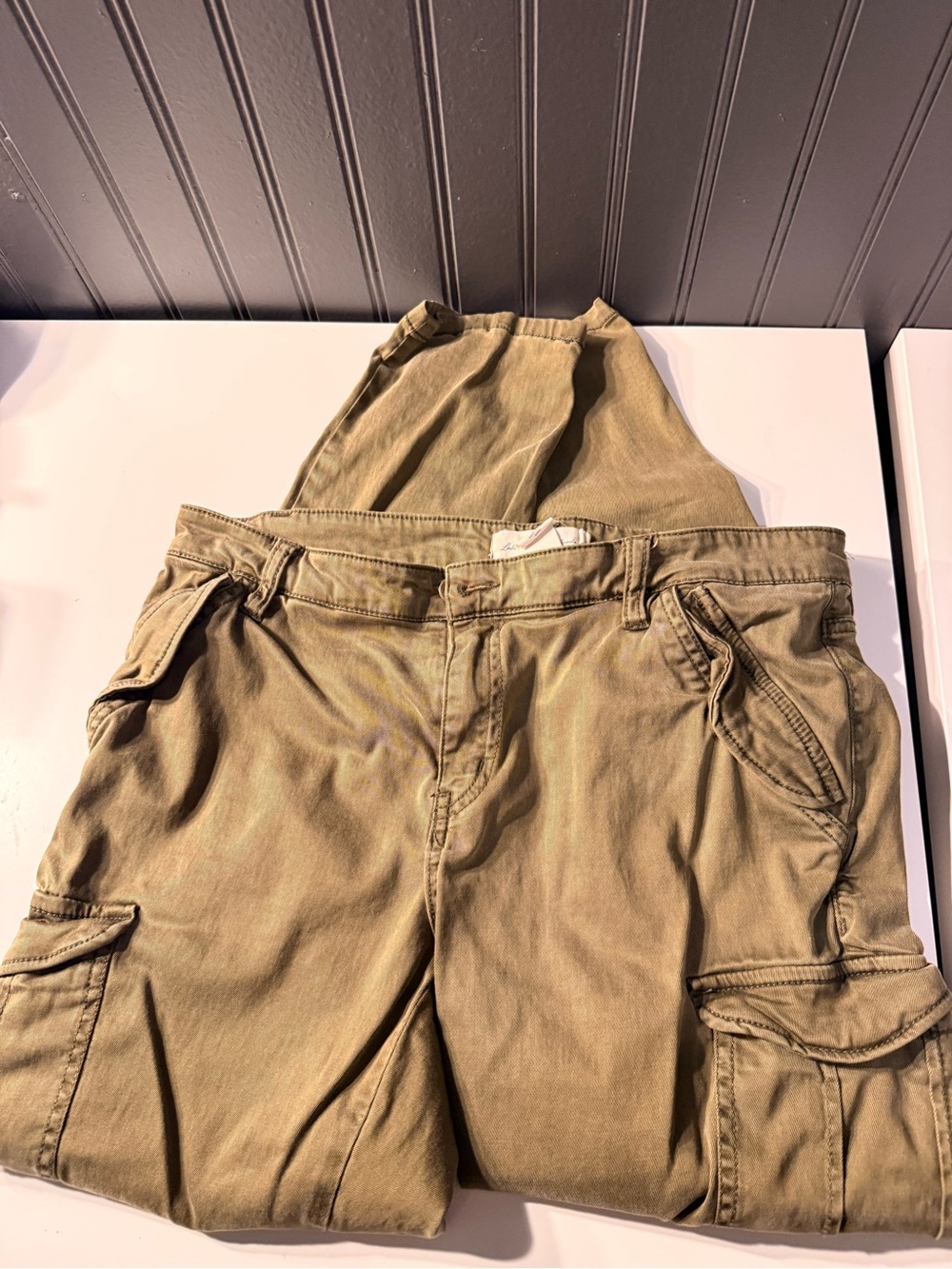 H&M Label Of Graded Goods L.O.G.G. Army Green  Womens Ankle Pants Size 12